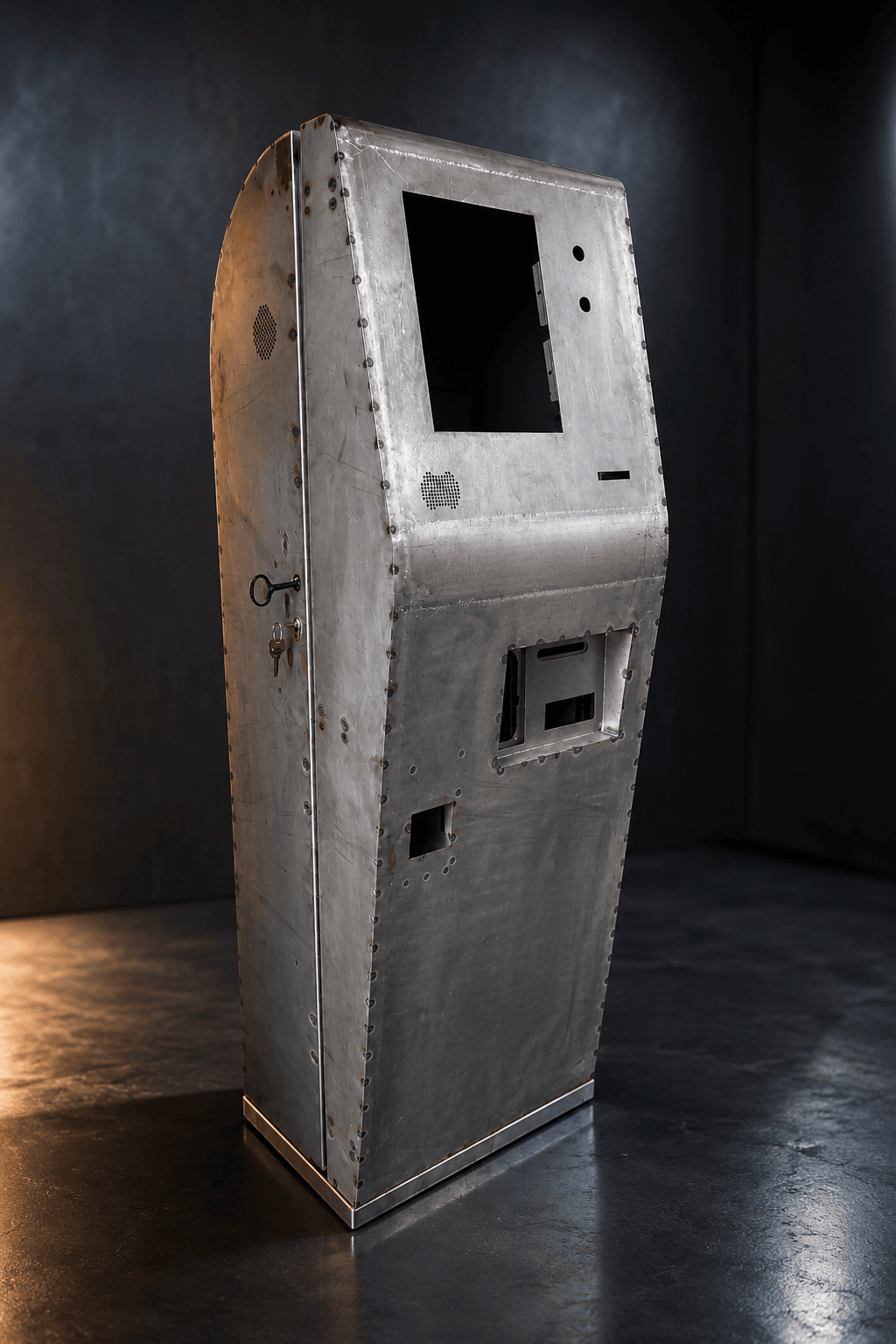 Gabinete para kiosco fabricado en lámina de acero