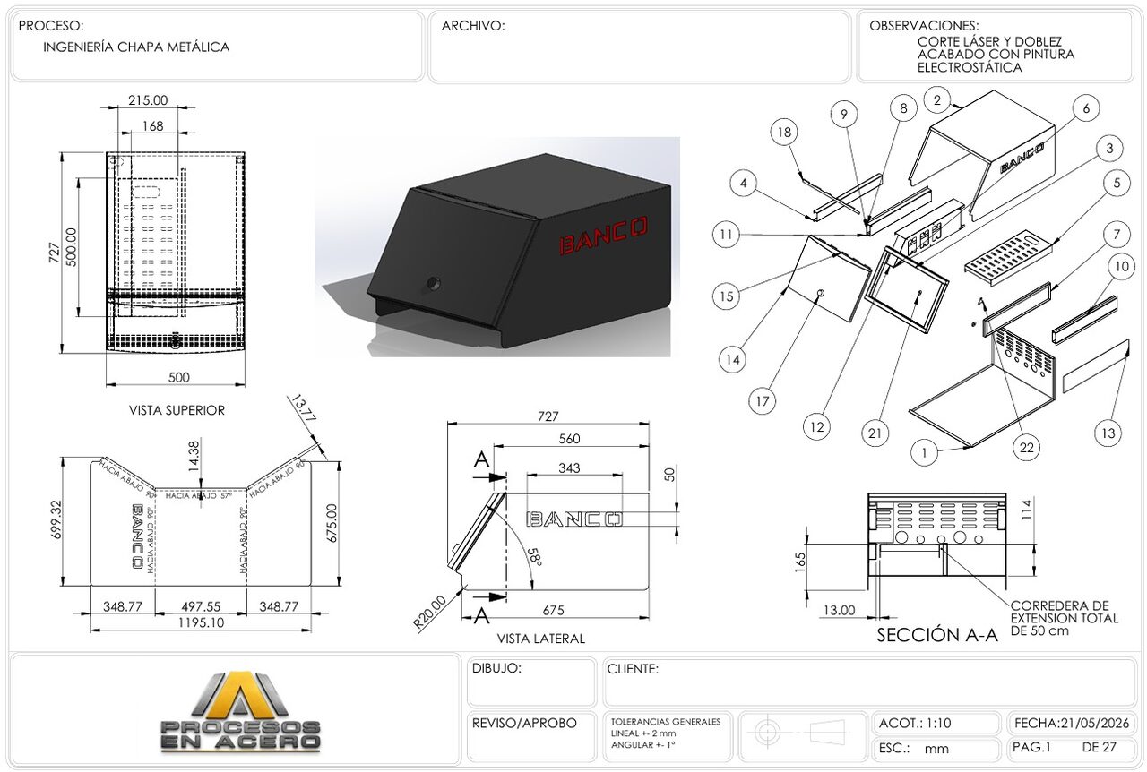 Ingeniería y desarrollo de piezas metalmecánicas