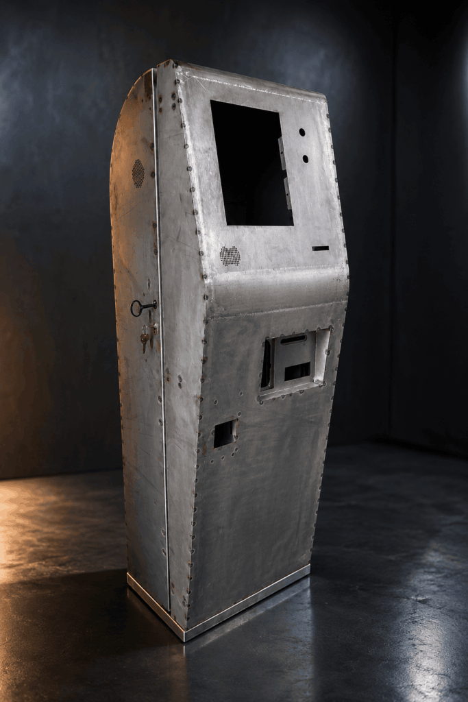 Gabinete para kiosco fabricado en lámina de acero
