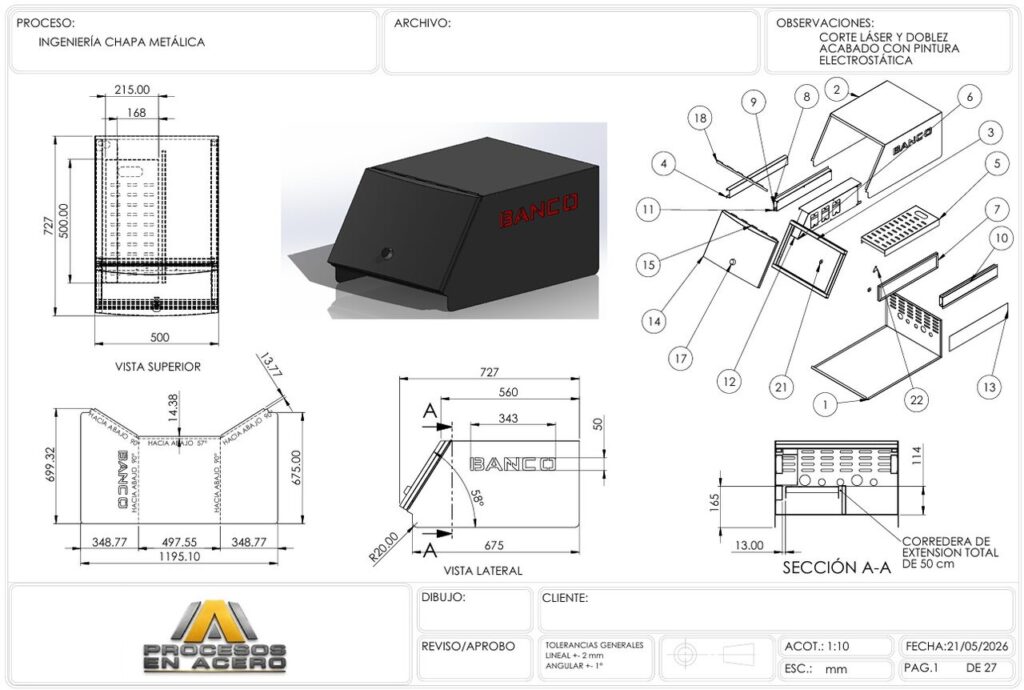 Ingeniería y desarrollo de piezas metalmecánicas